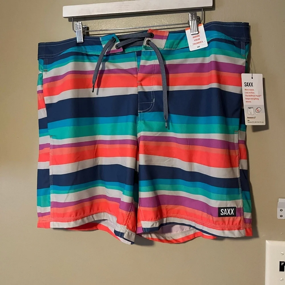 SAXX Men’s Betawave Swim Trunks NWT